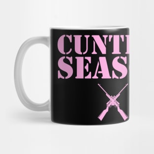 Cunting Season Hunting Counting Season Funny Mug